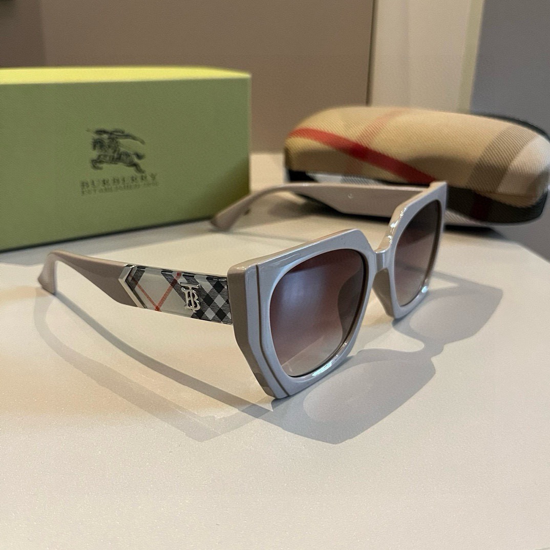 Burberry-Unisex small round frame Sunglasses