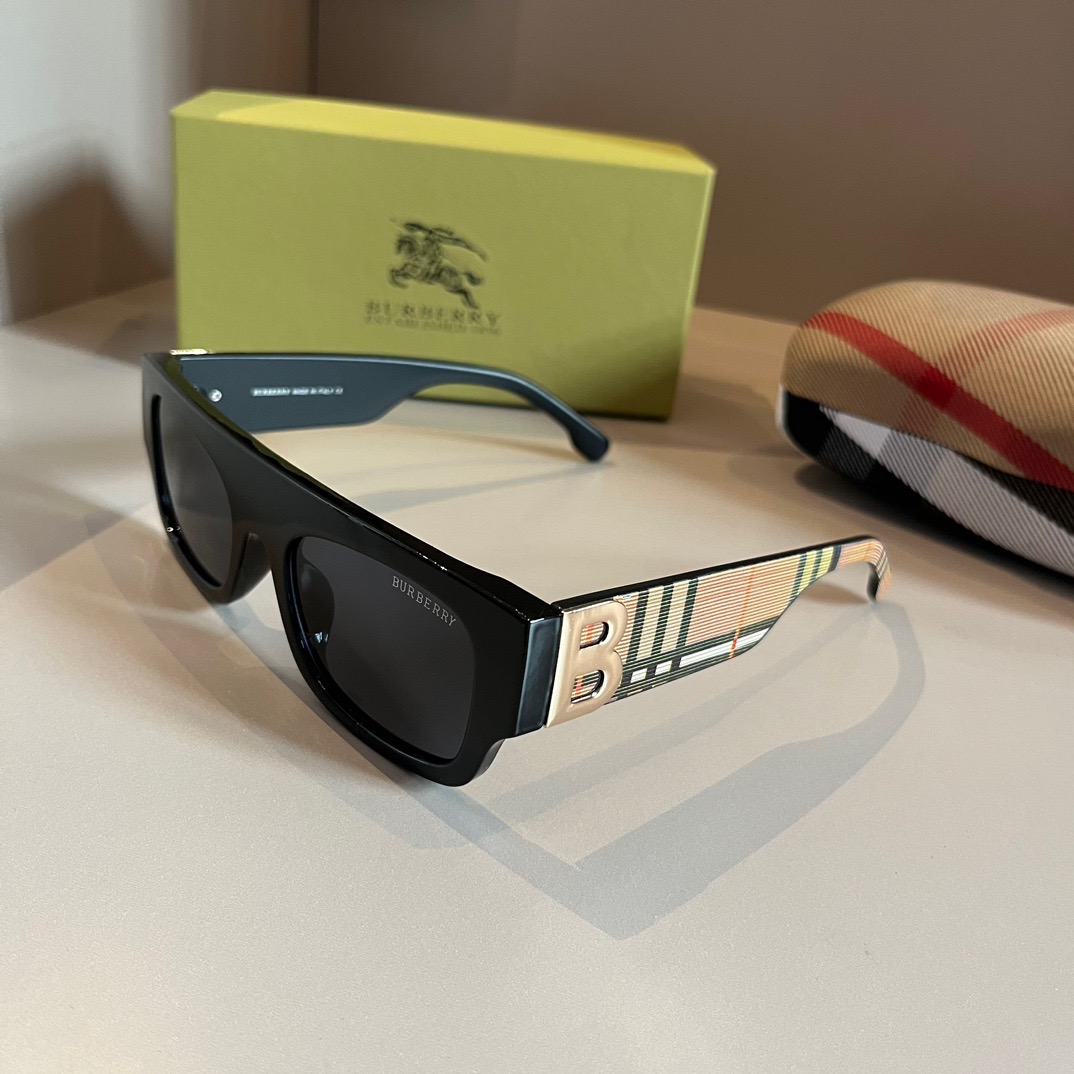 Burberry-unisex side large logo sunglasses