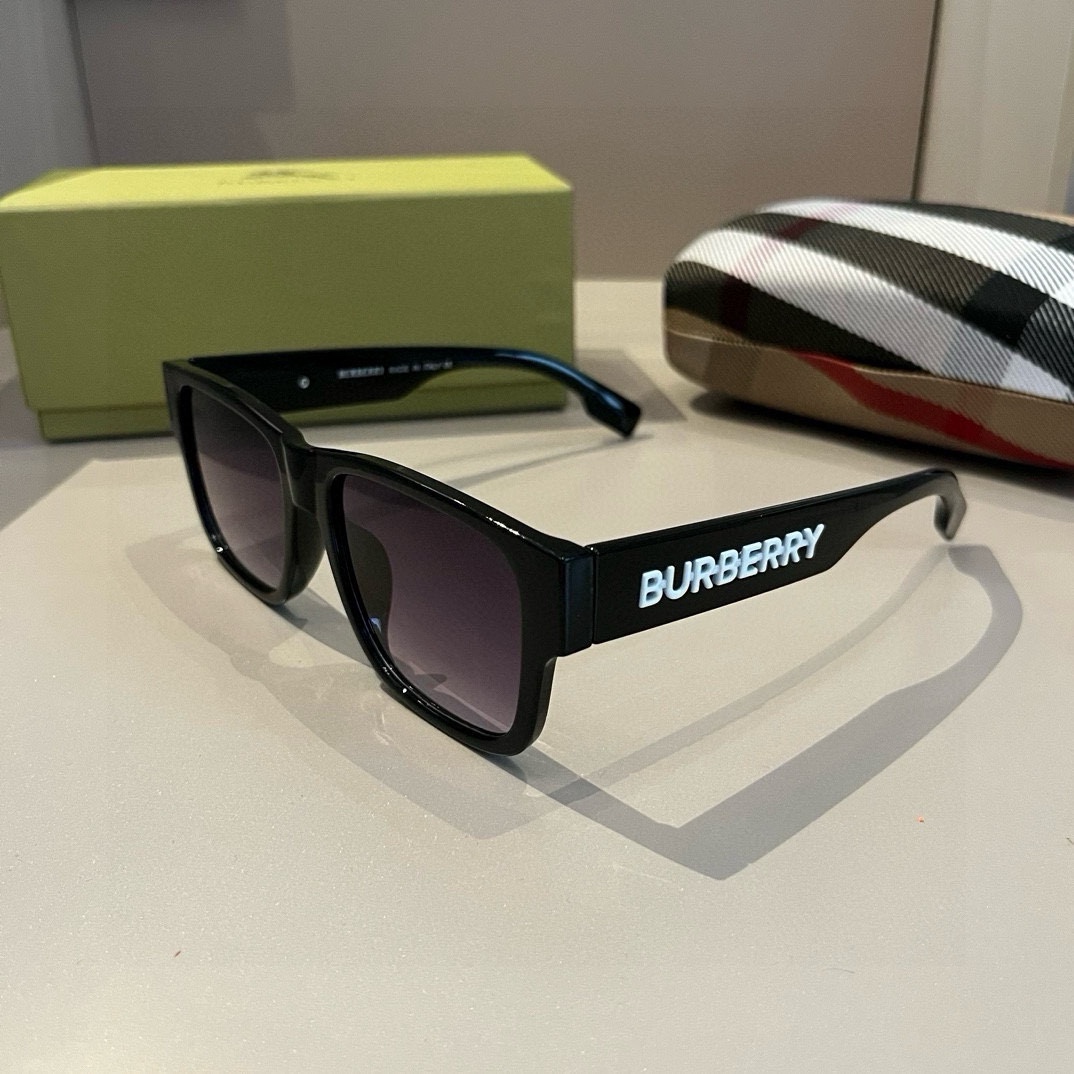 Burberry-2024 new round frame unisex sunglasses
