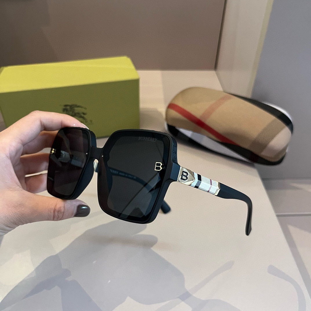 Burberry-2024 new unisex square sunglasses