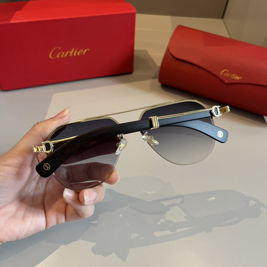 Cartier-men's official website new minimalist sunglasses