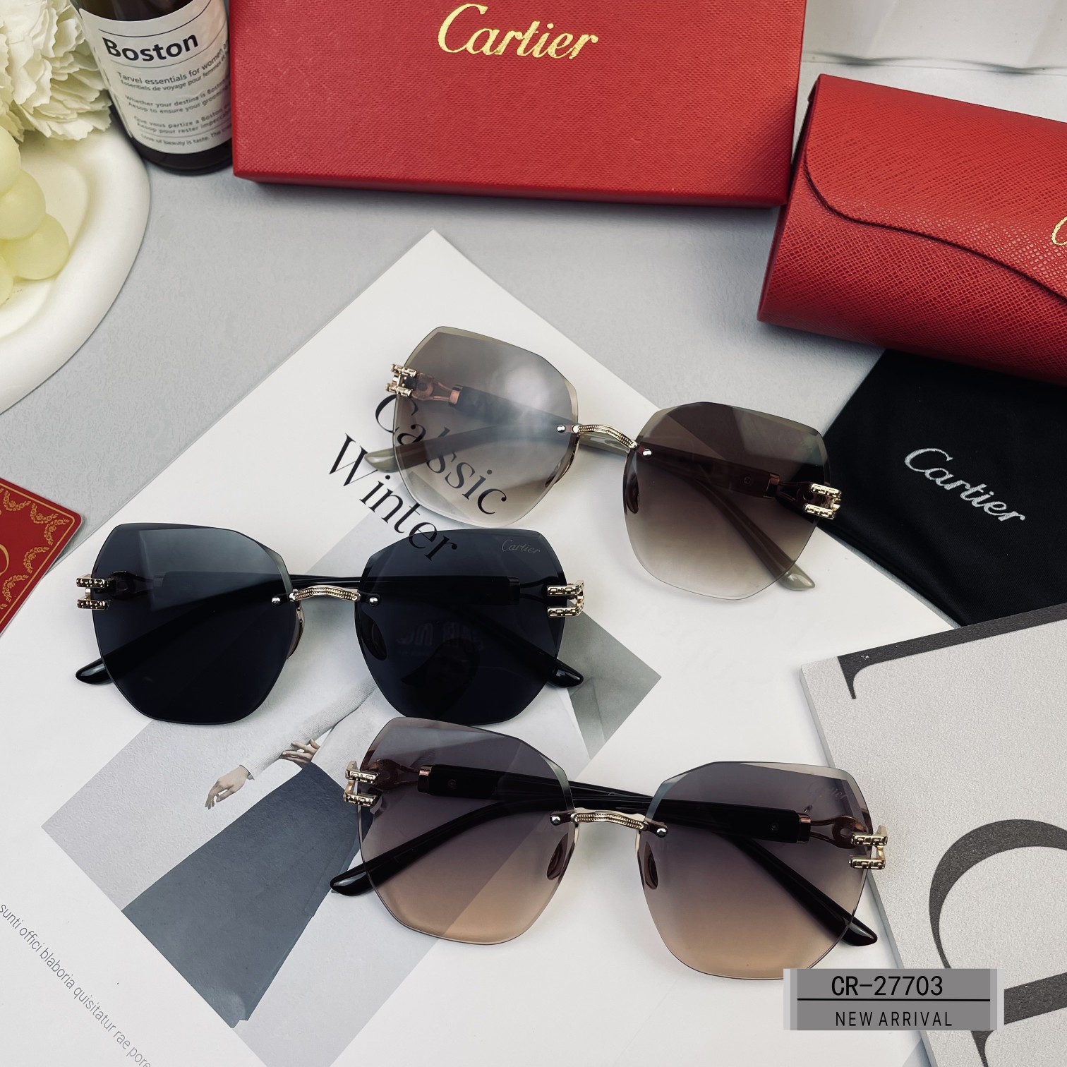 Cartier-Women's Frameless Sunglasses