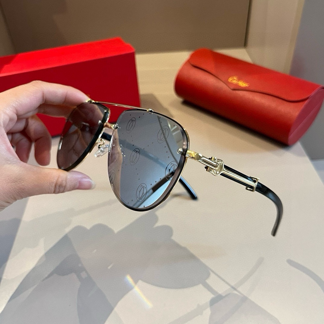 Cartier-official website new men's sunglasses