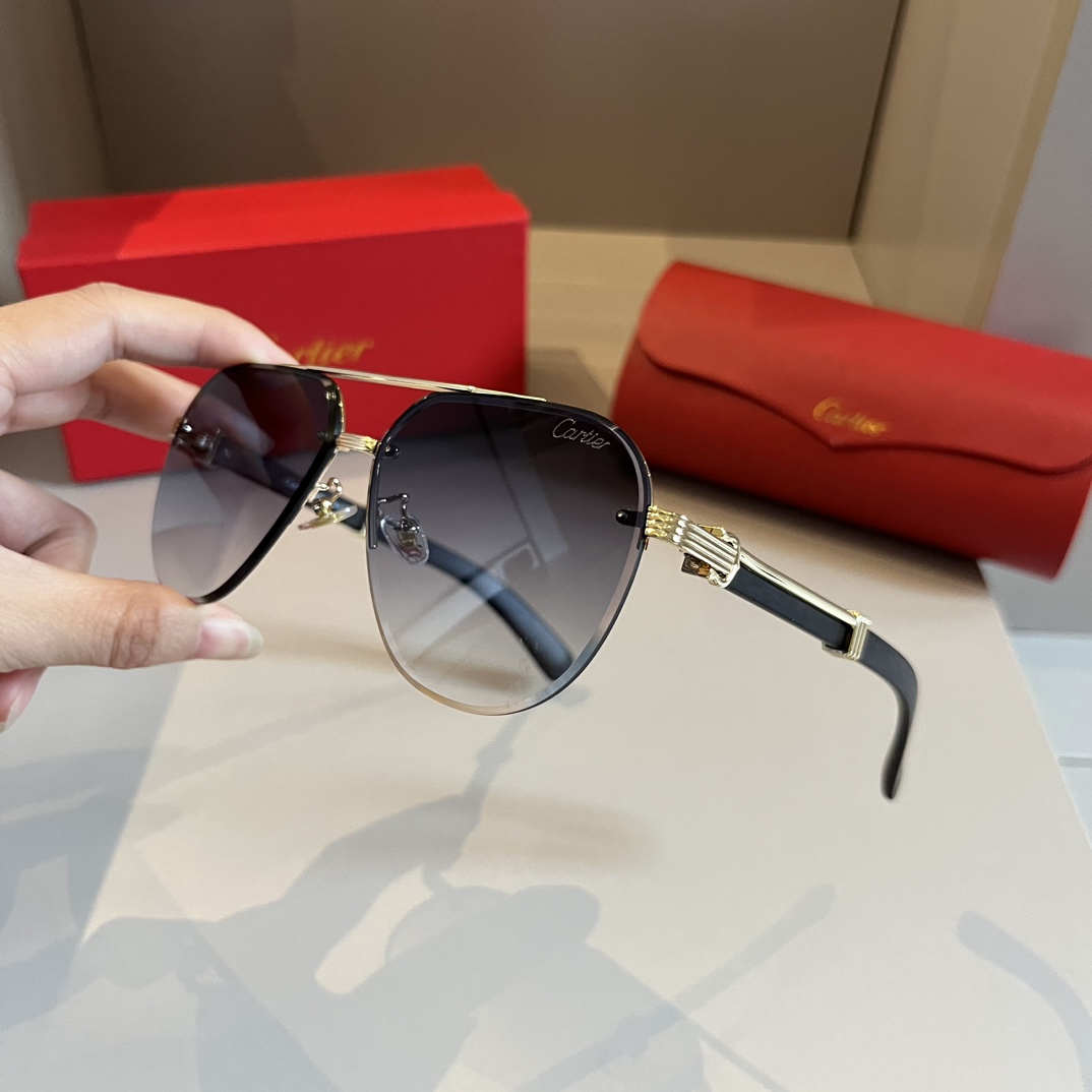 Cartier-men's official website new minimalist sunglasses