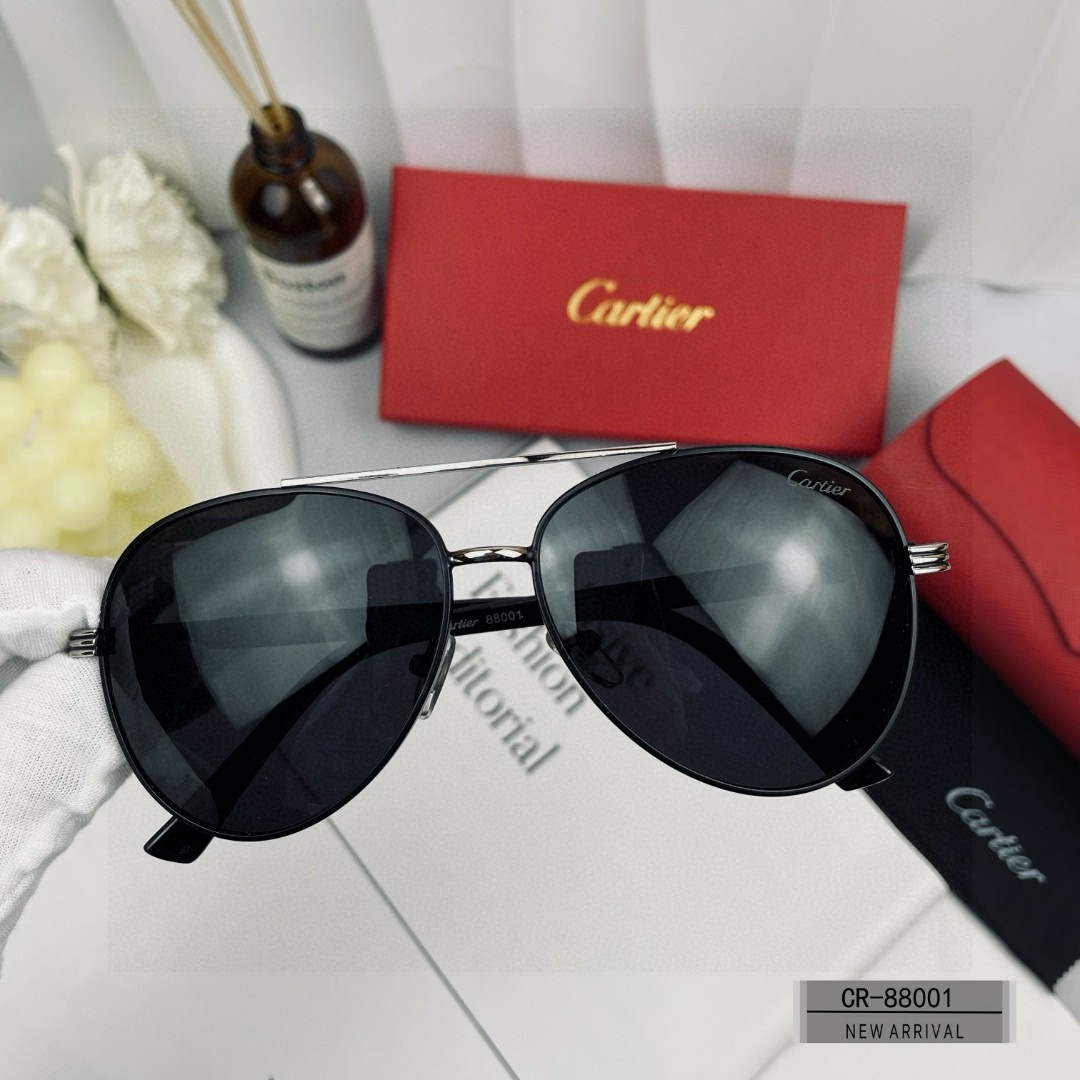 Cartier-new men's minimalist frameless sunglasses
