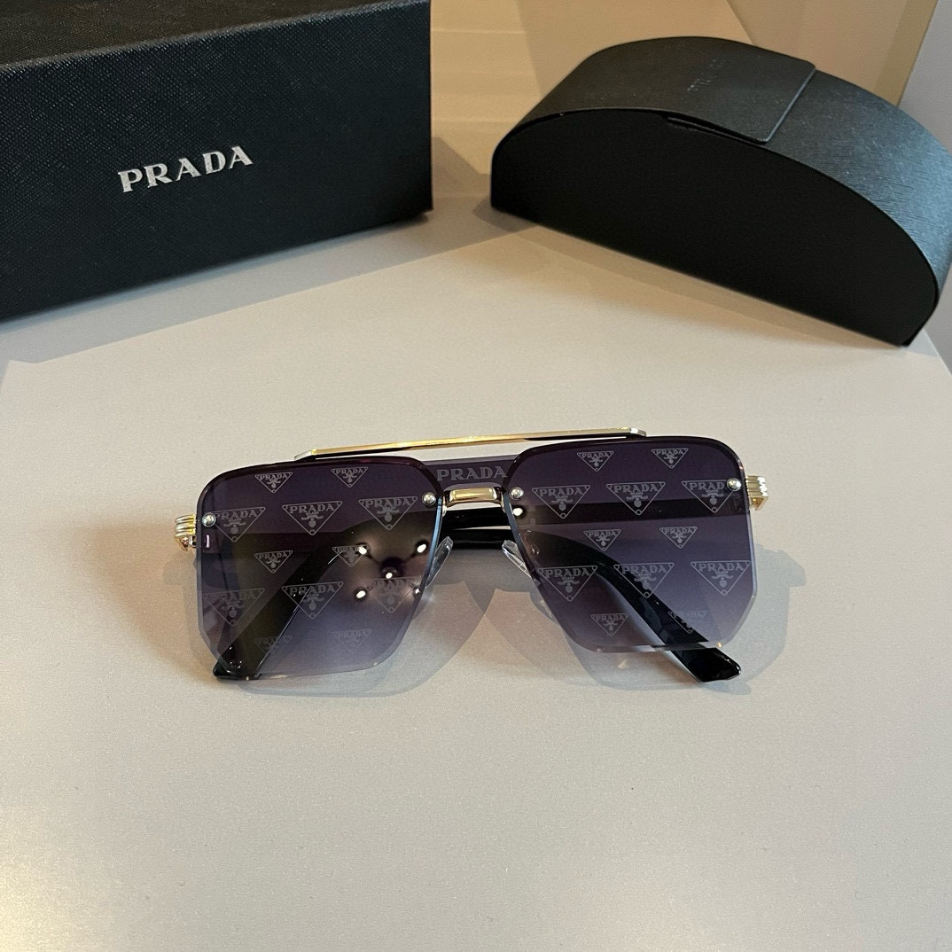 Prada-unisex large square polarized sunglasses