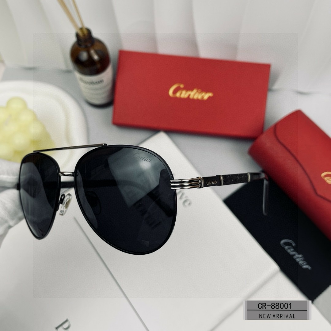 Cartier-new men's minimalist frameless sunglasses