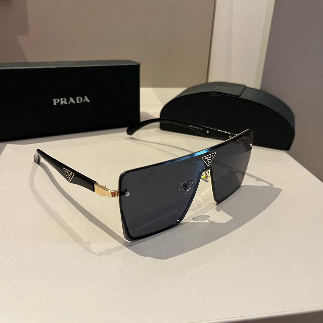 Prada-Versatile Men's Large Box Sunglasses