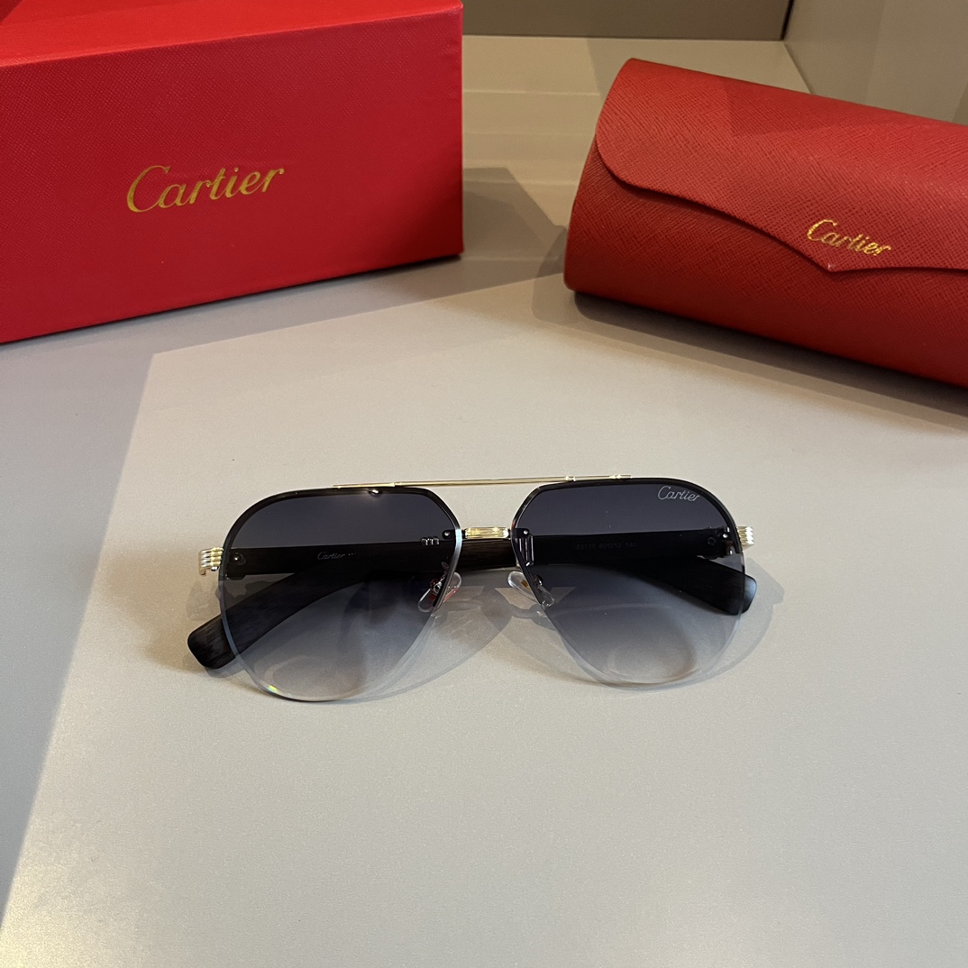 Cartier-men's official website new minimalist sunglasses