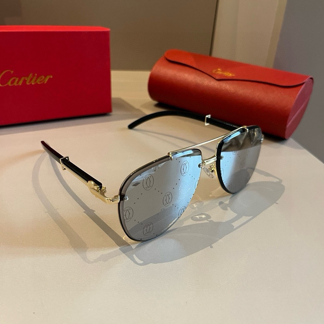 Cartier-official website new men's sunglasses