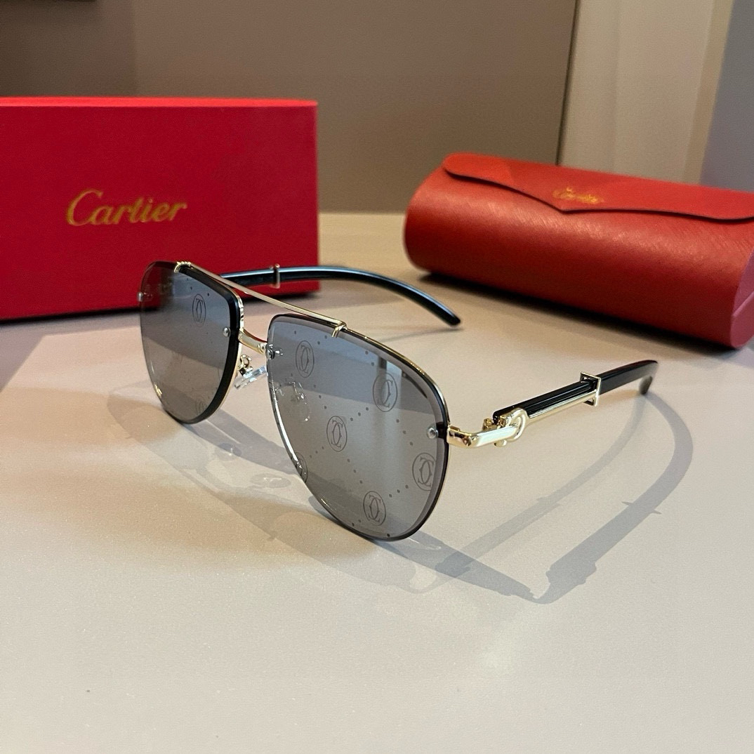 Cartier-official website new men's sunglasses
