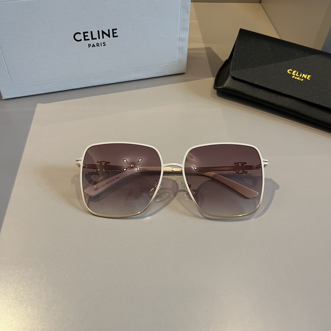 Celine-Large Box Elegant Style Women's Sunglasses