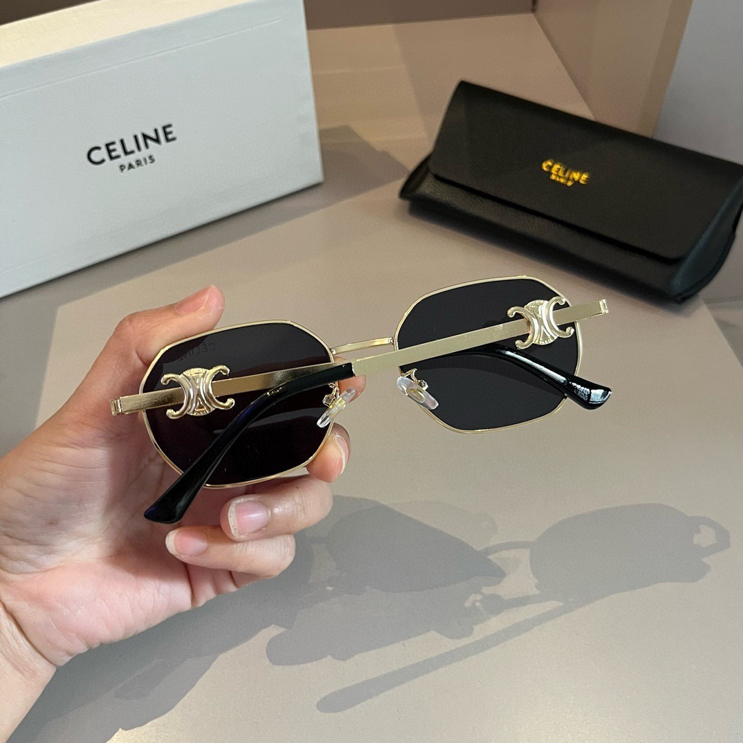 Celine-Retro Arc de Triomphe Small Round Frame Sunglasses