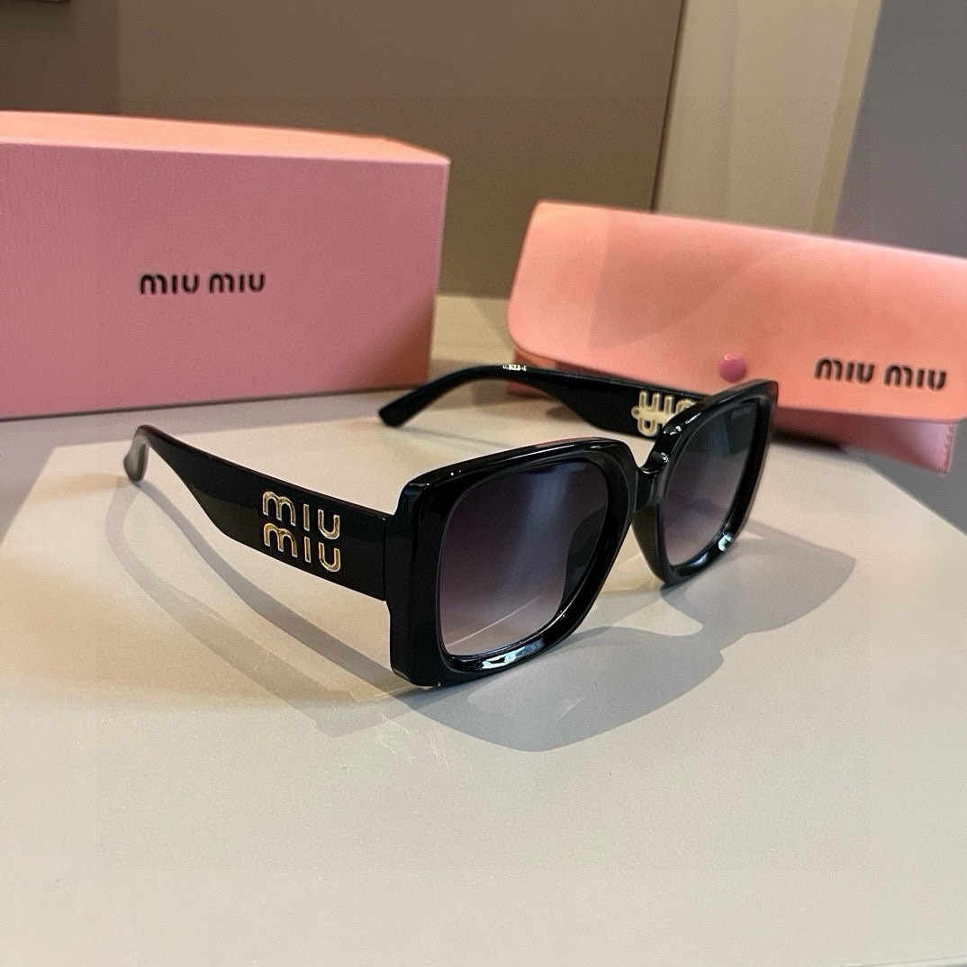 MiuMiu-2024 high-end round frame women's sunglasses