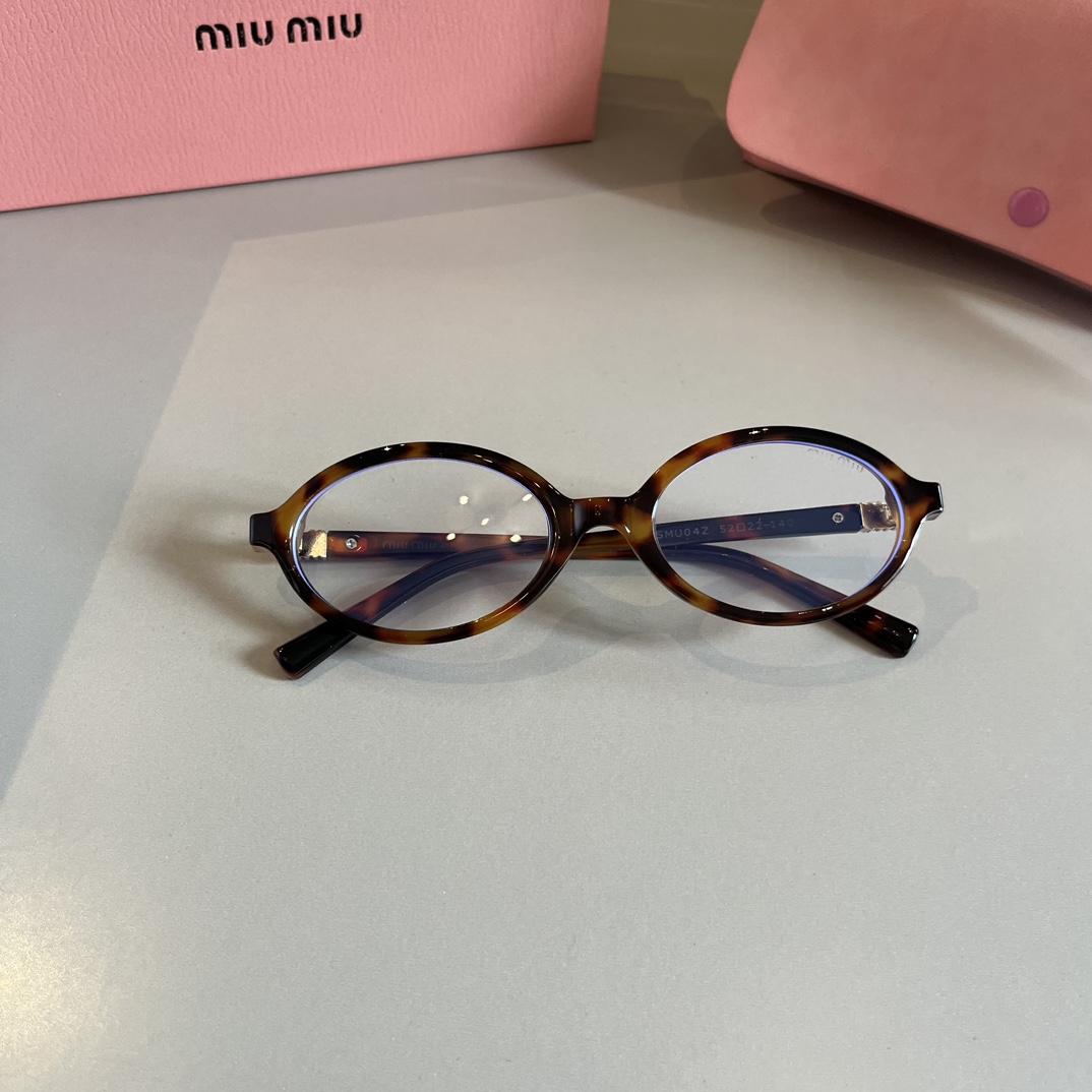 MiuMiu-2024 new retro oval frame sunglasses