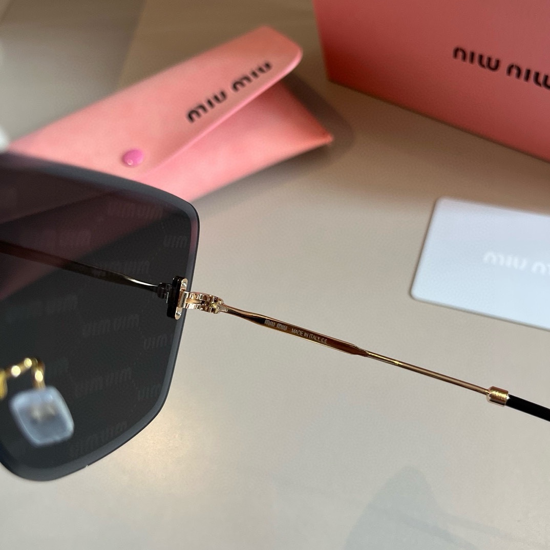 MiuMiu-2024 premium frameless women's sunglasses