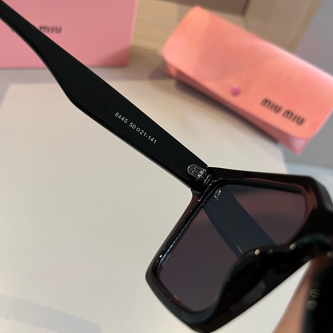 MiuMiu-Premium Box Black Gold Women's Sunglasses