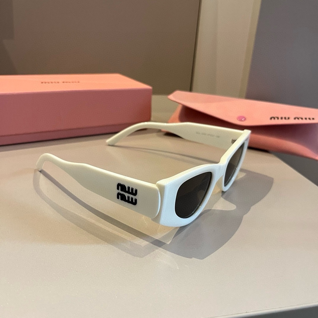 MiuMiu-2024 new side logo cat eye sunglasses