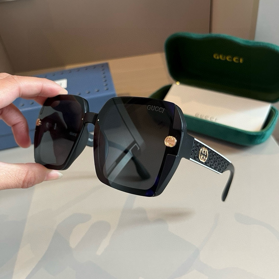 Gucci-unisex small box design sunglasses with a sense of design