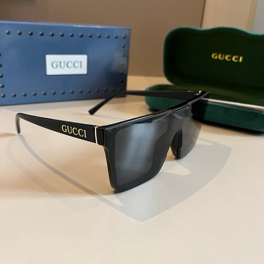 Gucci-Men's Large Box Design Fashion Sunglasses