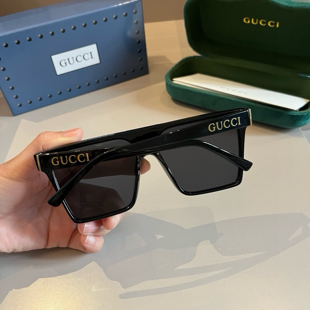 Gucci-Men's Large Box Design Fashion Sunglasses
