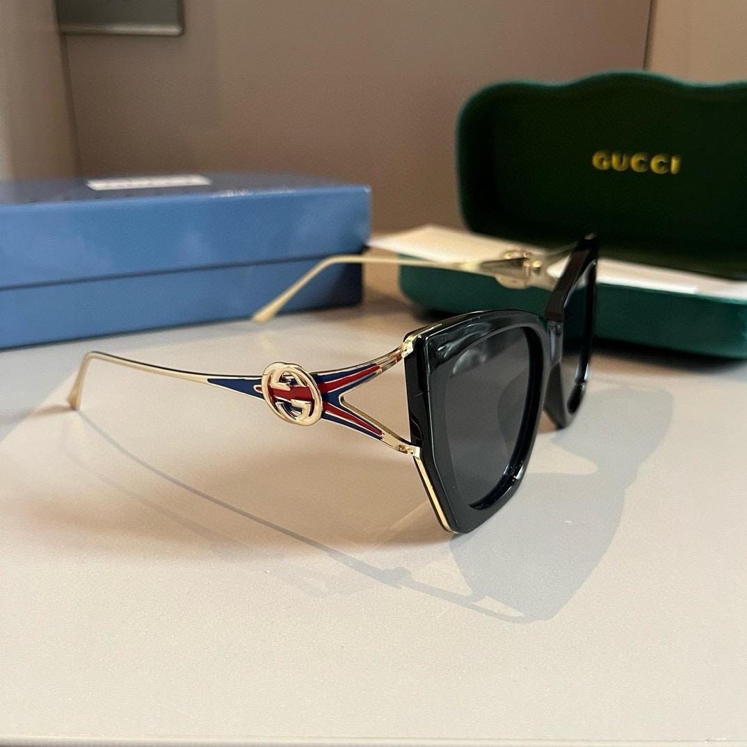 Gucci-Women's Small Round Frame Design Trendy Sunglasses