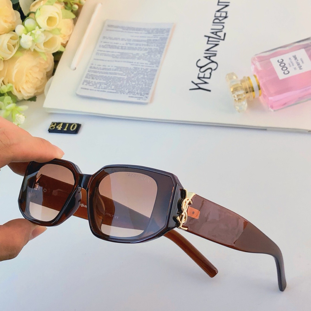 YSL-retro high-end personalized square sunglasses