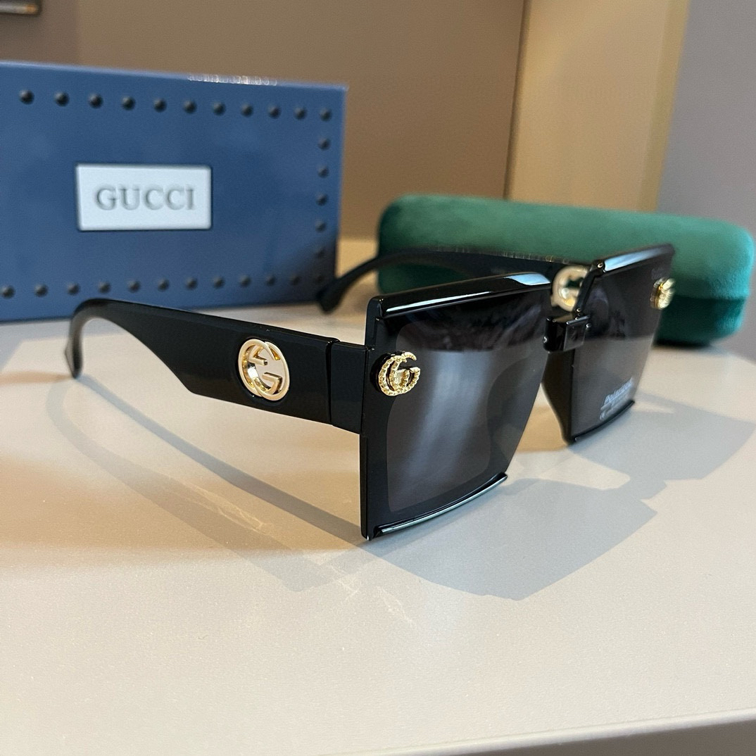 Gucci-unisex large boxy thick leg sunglasses
