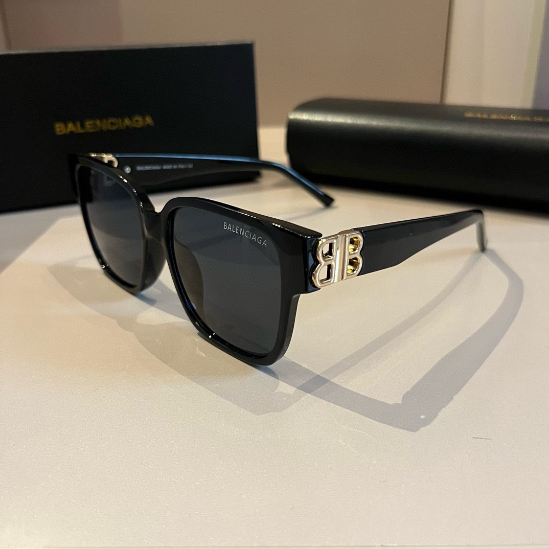 Balenciaga-square retro trendy unisex sunglasses