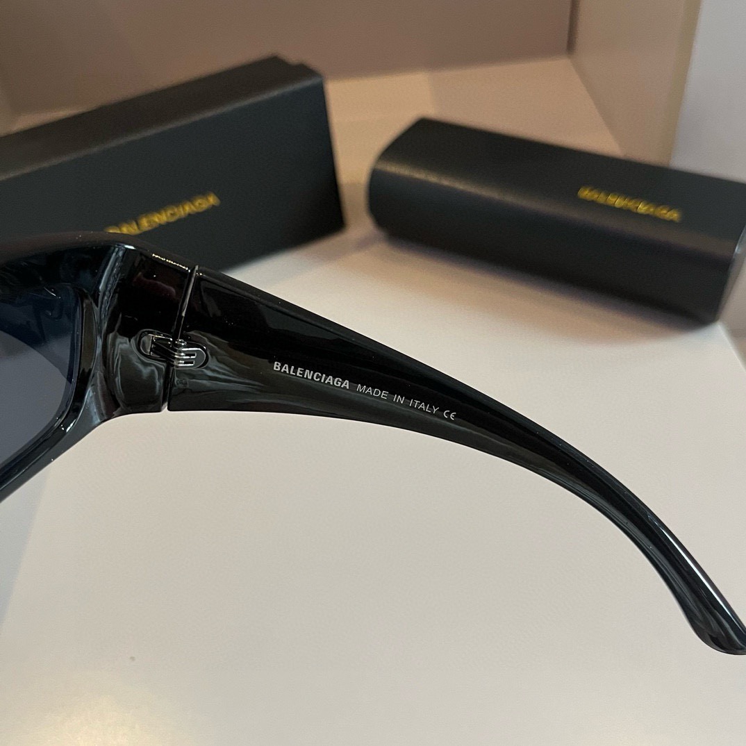 Balenciaga-Square Retro Versatile Artifact Cat Eye Sunglasses