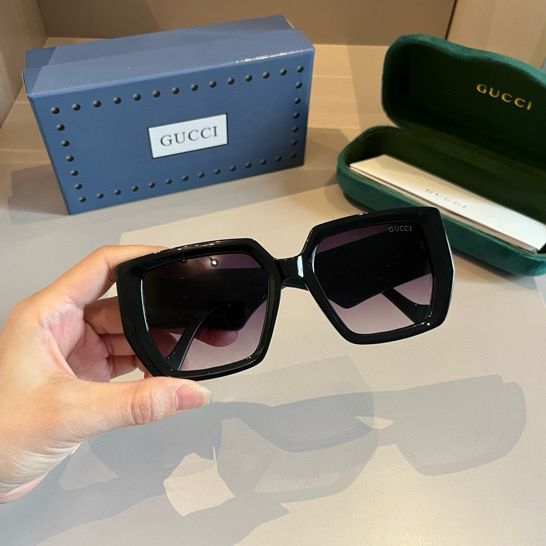 Gucci-side cool style large logo unisex sunglasses