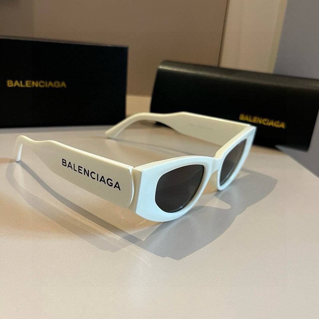 Balenciaga-Cat Eye Narrow Frame Celebrity Same Style Sunglasses