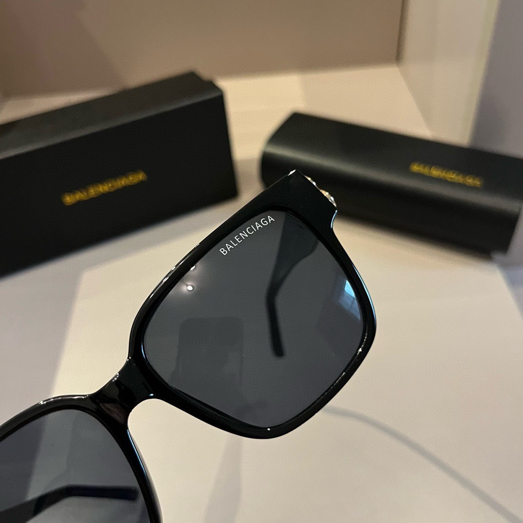 Balenciaga-square retro trendy unisex sunglasses