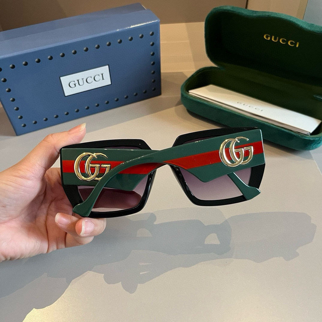 Gucci-side cool style large logo unisex sunglasses