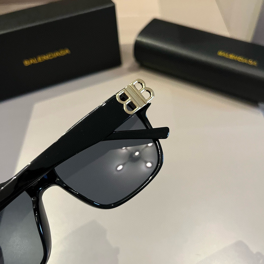 Balenciaga-square retro trendy unisex sunglasses