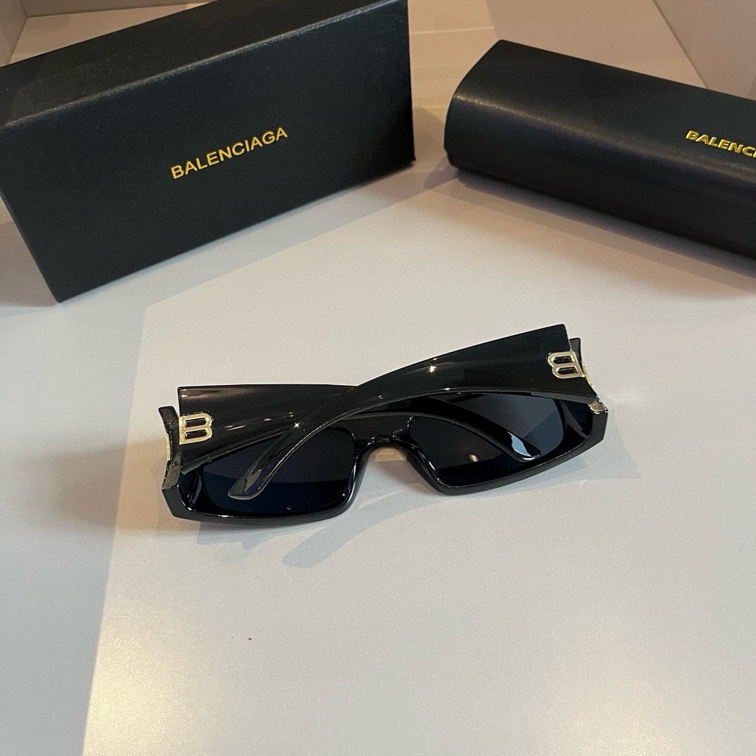 Balenciaga-Square Retro Versatile Artifact Cat Eye Sunglasses