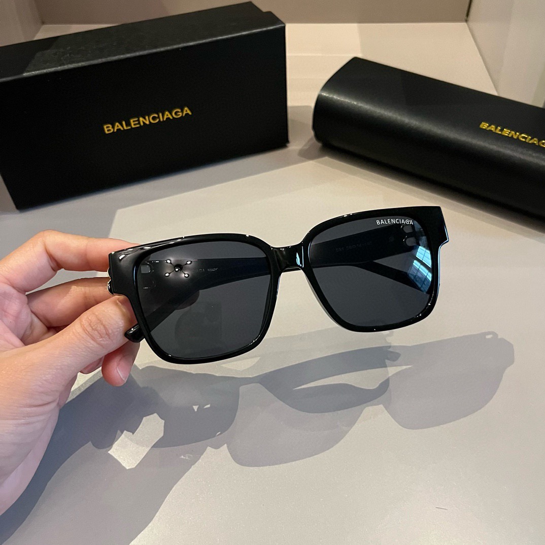 Balenciaga-square retro trendy unisex sunglasses