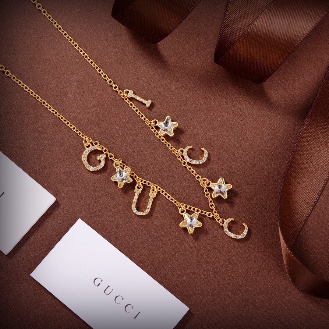 GUCCI-Star Moon Necklace