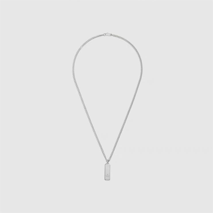 GUCCI-Diagonal interlocking double G necklace