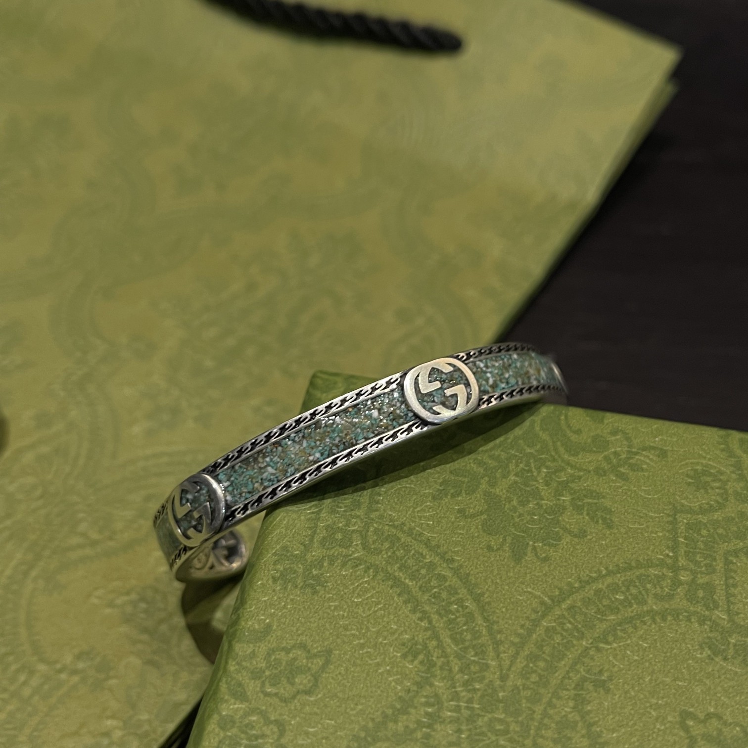 GUCCI-Turquoise ring bracelet