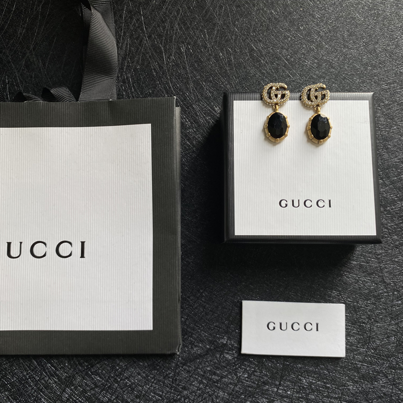 GUCCI-Black diamond earrings