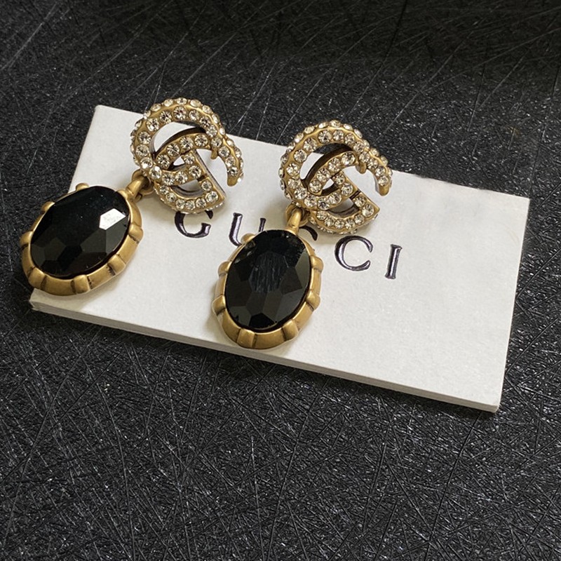 GUCCI-Black diamond earrings