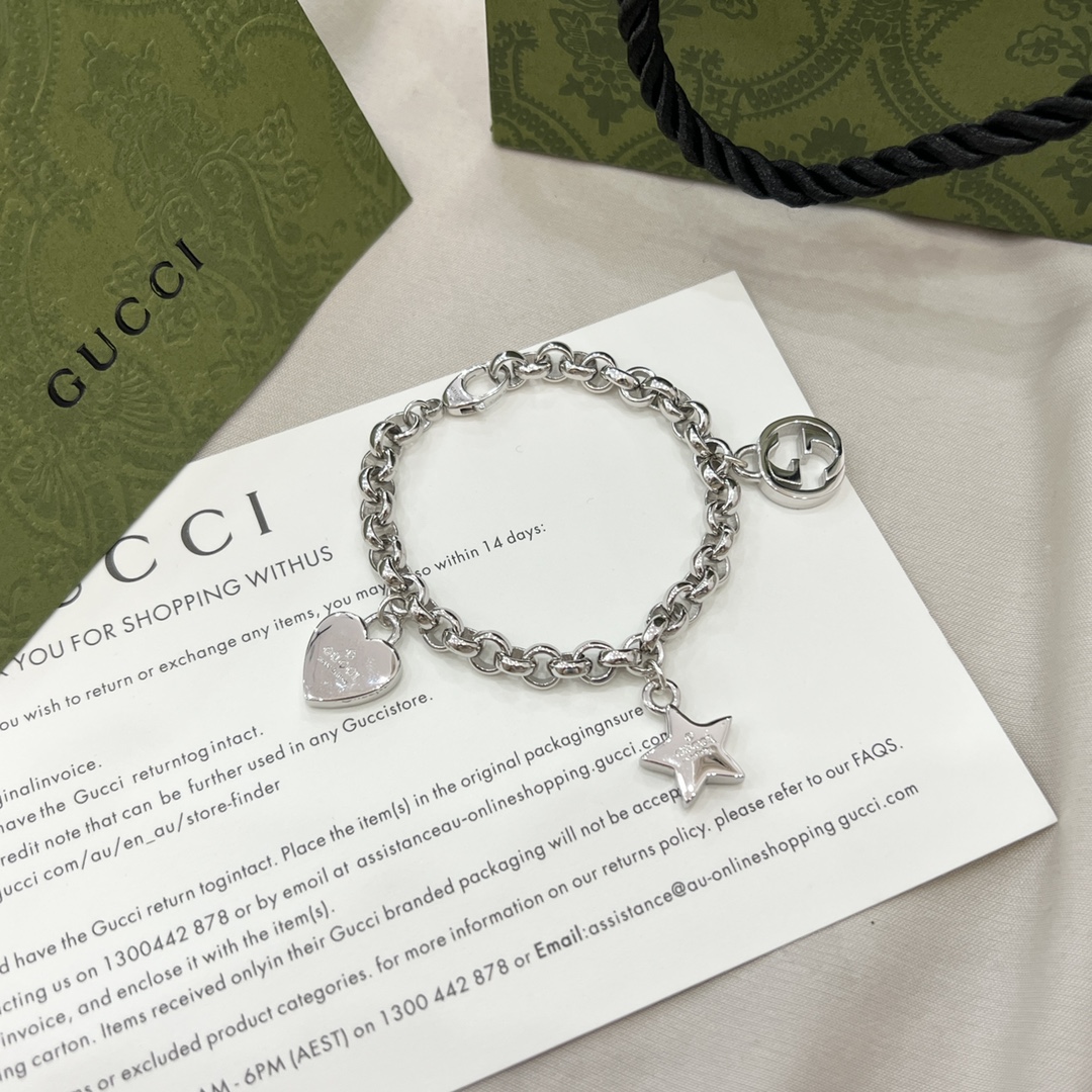 GUCCI-Double G Star Love Bracelet