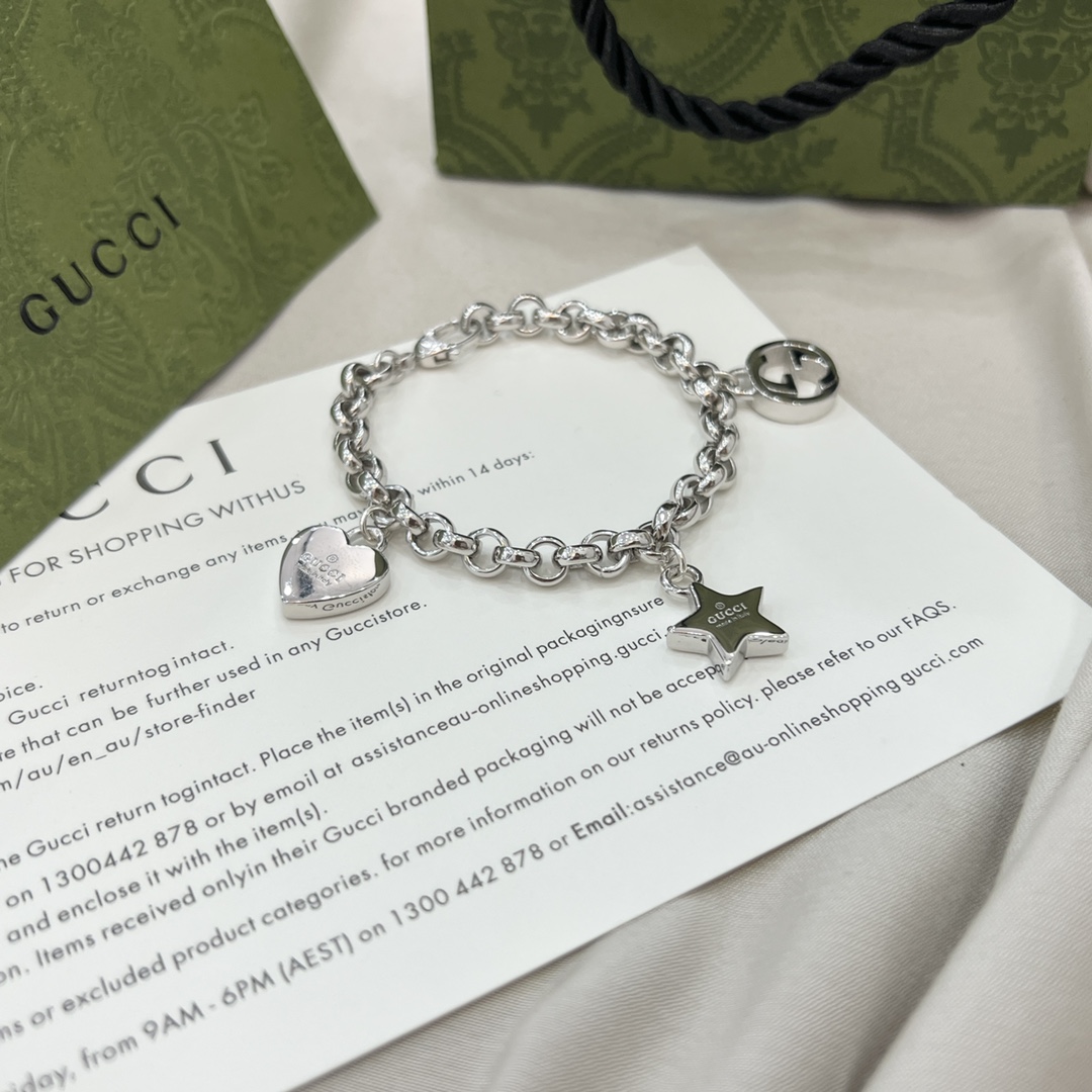 GUCCI-Double G Star Love Bracelet