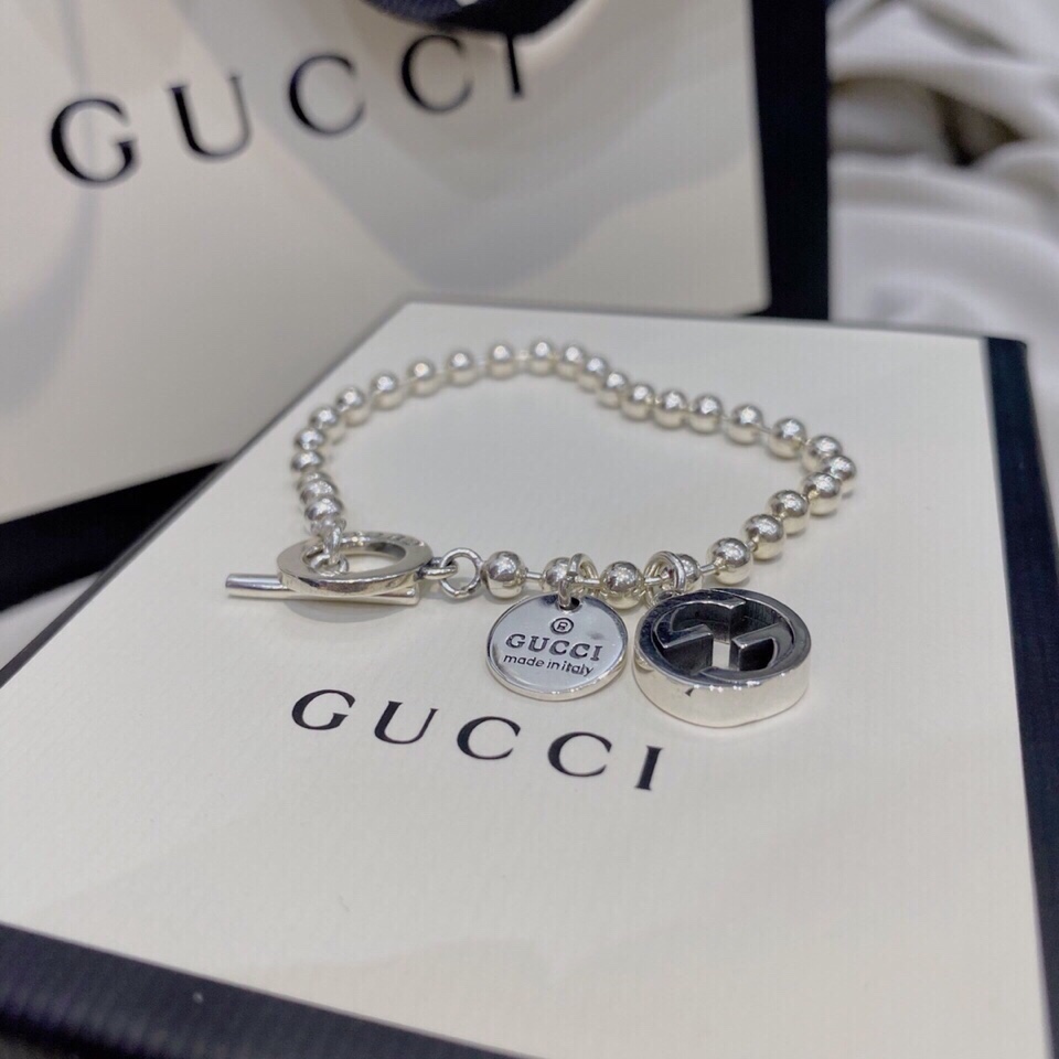 GUCCI-Double G bead bracelet