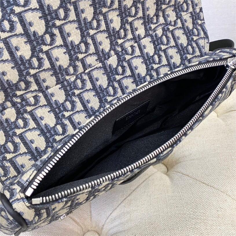 Dior-Canvas blue waist bag