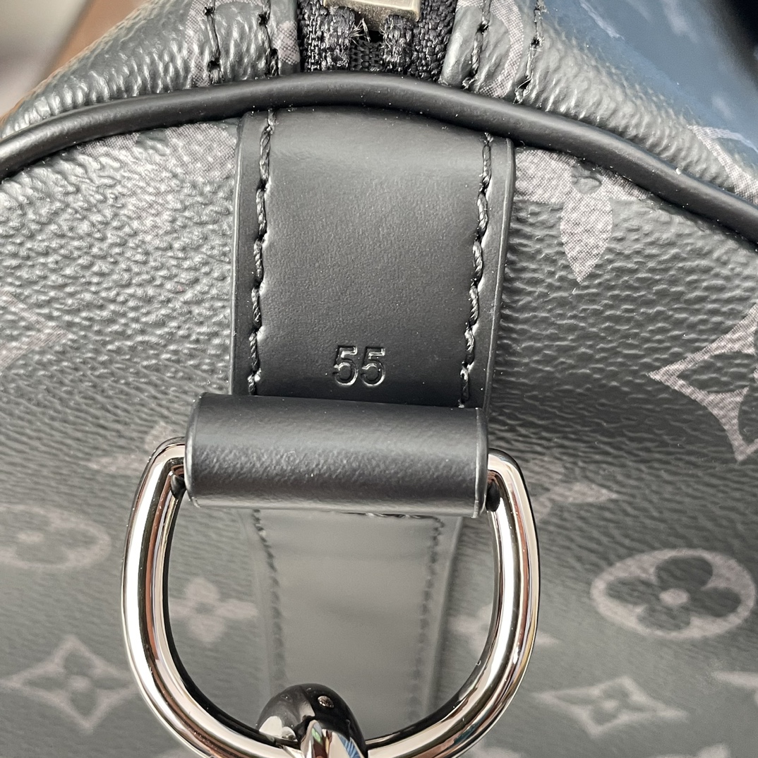 LV-Keepall 55 Travel Bag Black Flower M40605