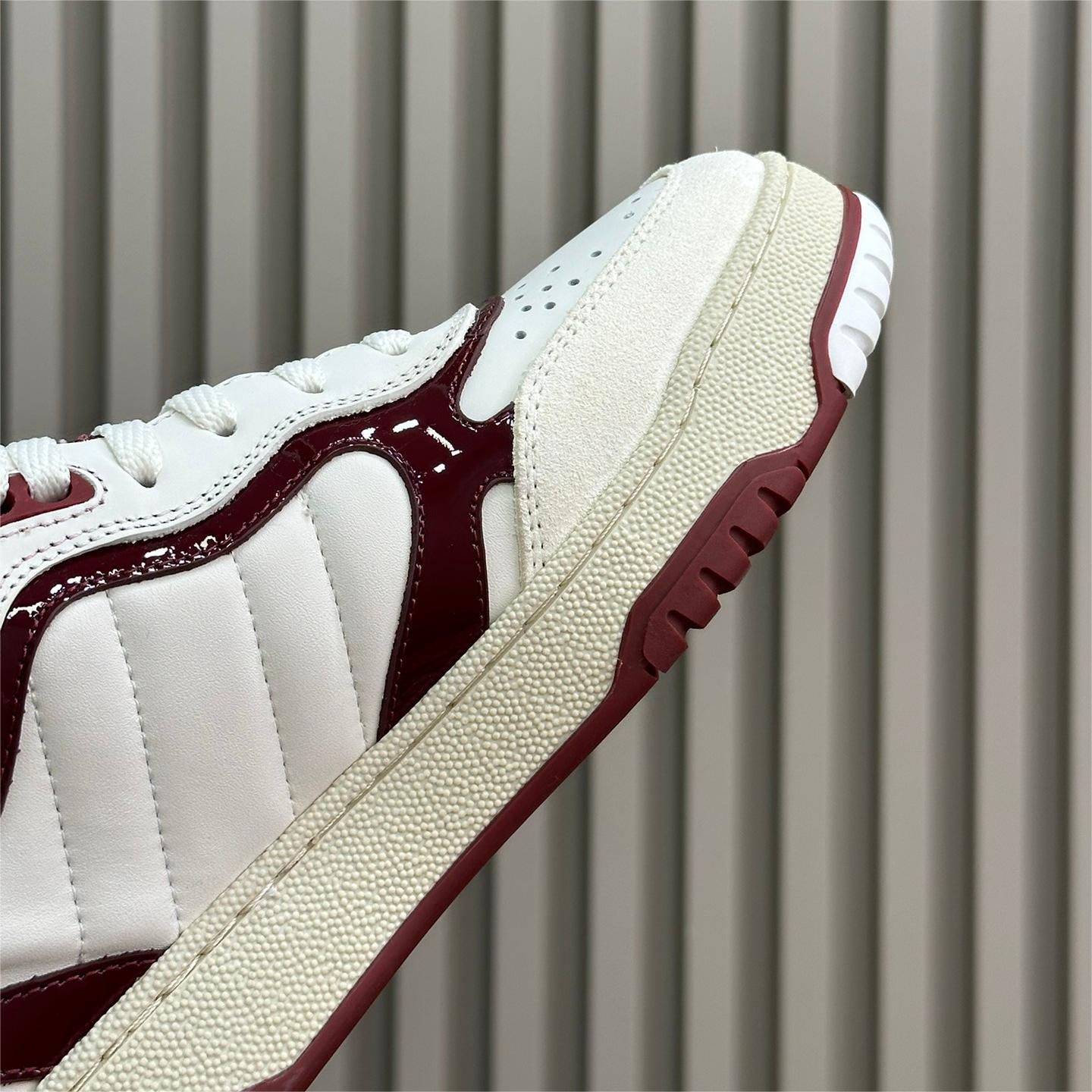 Gucci-Red Web's New Board Shoes