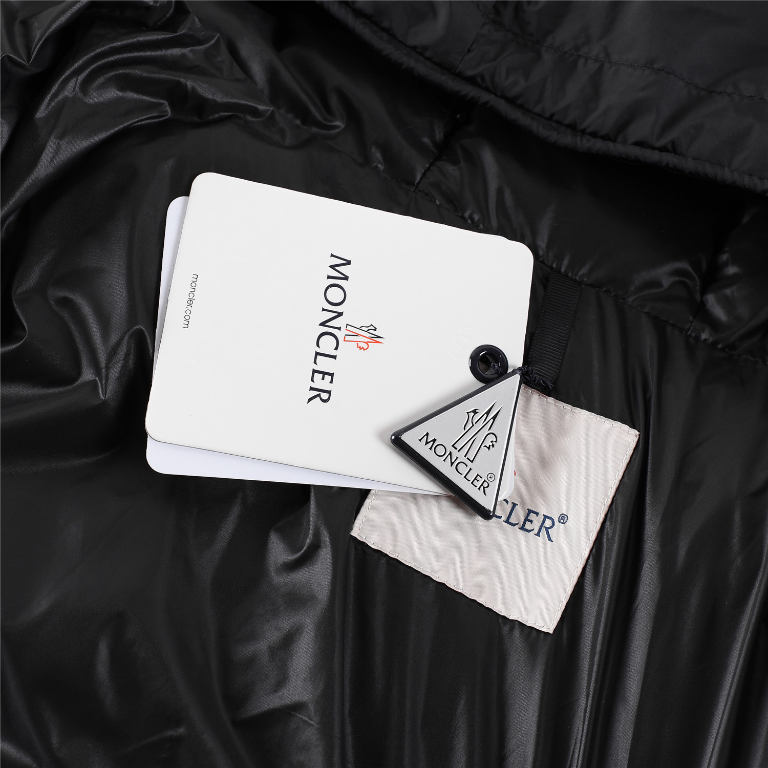 Moncler-Templon Embroidered Ribbon Hoodie