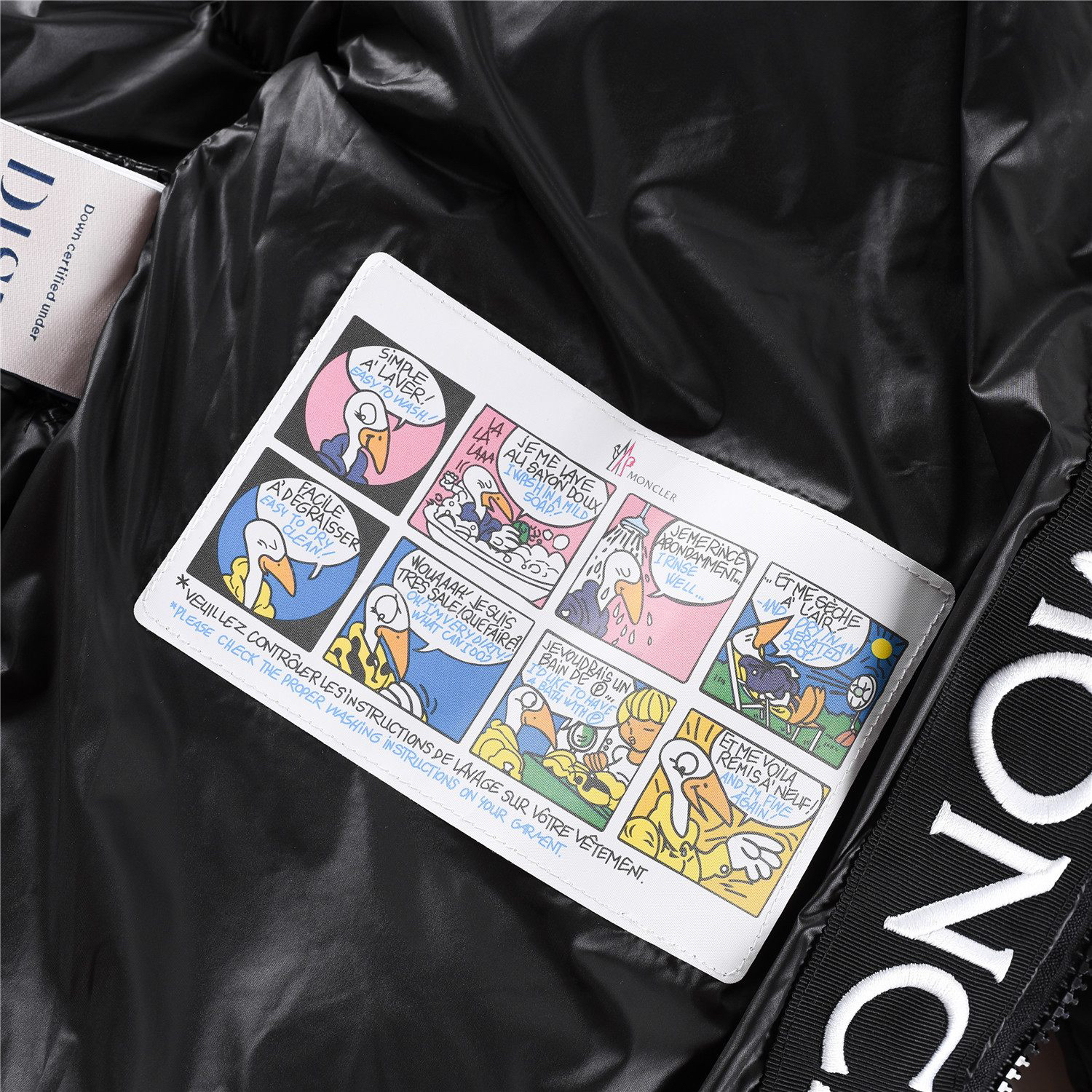 Moncler-Templon Embroidered Ribbon Hoodie